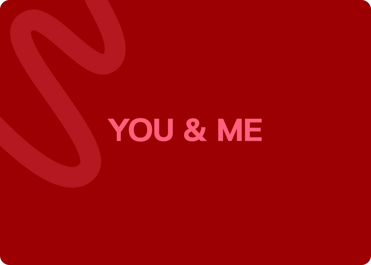 You &amp; Me category card